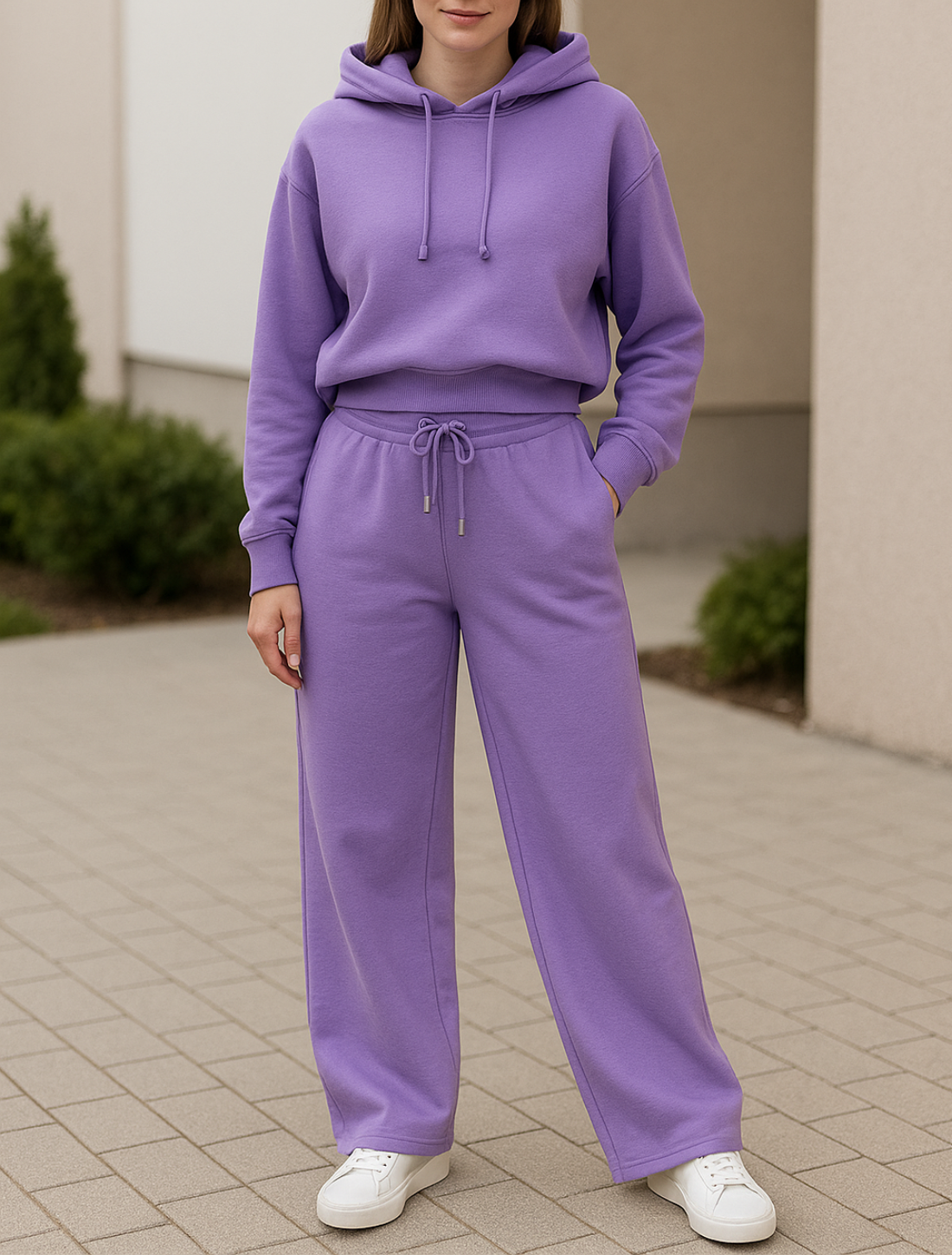 Hoodie Voor Dames, 2-Delige Set, Effen Gekleurde Casual Joggingpak Voor Herfst En Winter | VIQA VIQA© NEDERLAND