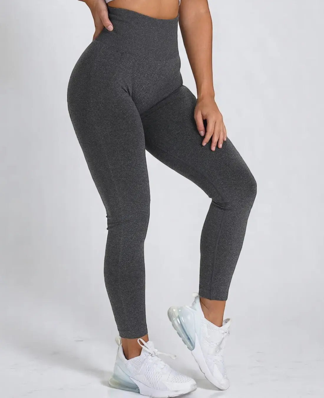 Sofie Dames Naadloze Yoga Legging Met Hoge Taille VIQA© NEDERLANDGrijs-2XL