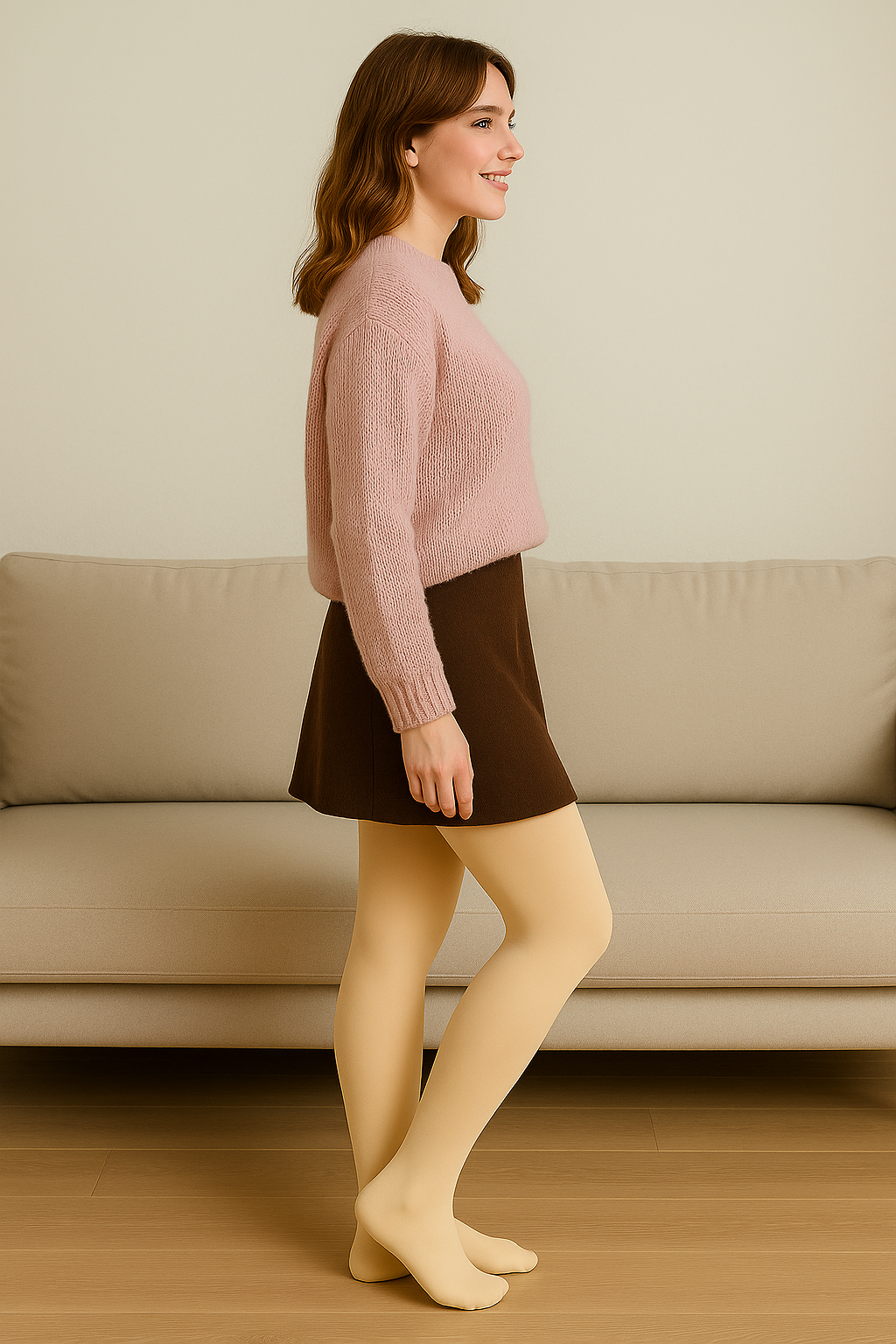 Dames Fleece Winter Legging Met Hoge Taille Slim Pasvorm, Warme Huidtransparante Thermische Broek | VIQA VIQA© NEDERLAND