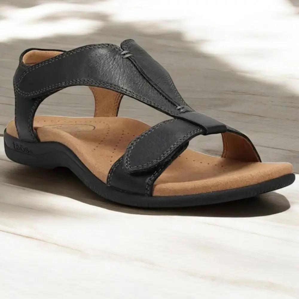 Melissa Ergonomische PU Leren Sandalen VIQA© NEDERLANDZwart-43