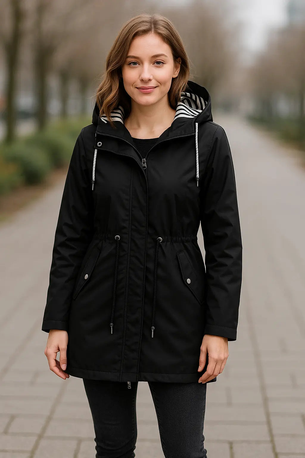 Waterdichte Regenjas Voor Dames, Lichtgewicht Trenchcoat Met Capuchon, Casual Outdoor Jas Voor Wandelingen | VIQA VIQA© NEDERLAND