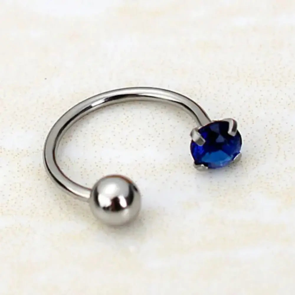 Roestvrijstalen Kristallen Oorbellen VIQA© NEDERLANDZilver-Blauw