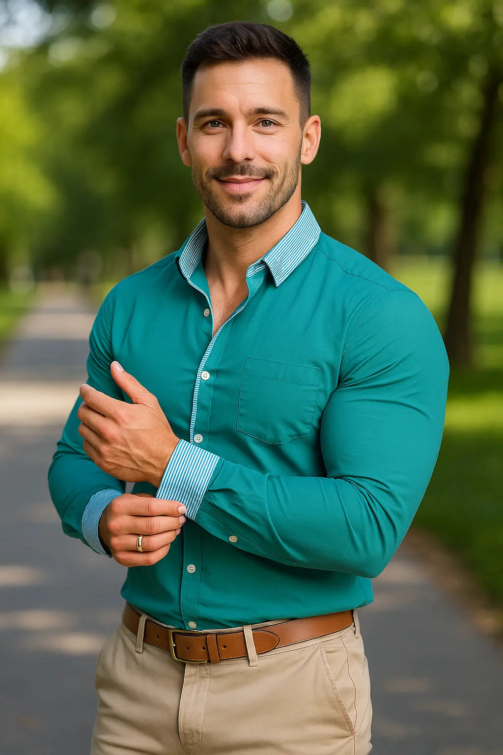 Heren Zakelijk Casual Overhemd, Zacht Overhemd Met Revers, Comfortabel Daglijke Overhemd Met Lange Mouwen | VIQA VIQA© NEDERLAND