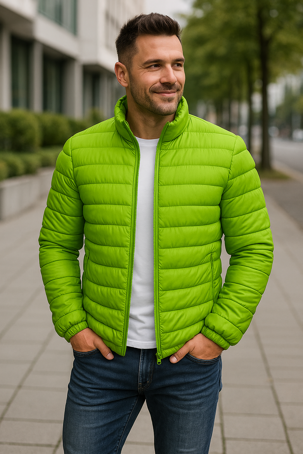 Heren Winter Dikke Katoenen Gewatteerde Donsjas, Warme Casual Staande Kraag Windjack Jas | VIQA VIQA© NEDERLAND