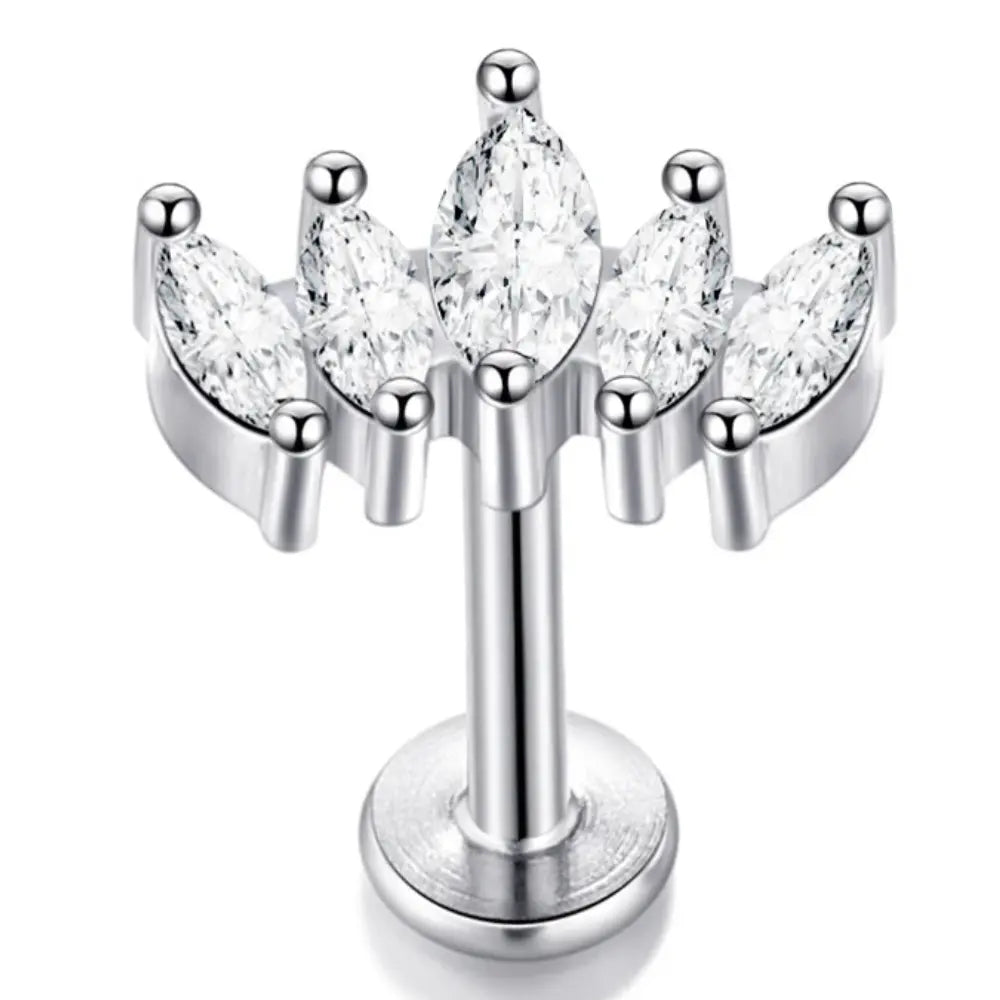 Dames Oorbel Met Bloem Tragus Piercing VIQA© NEDERLAND