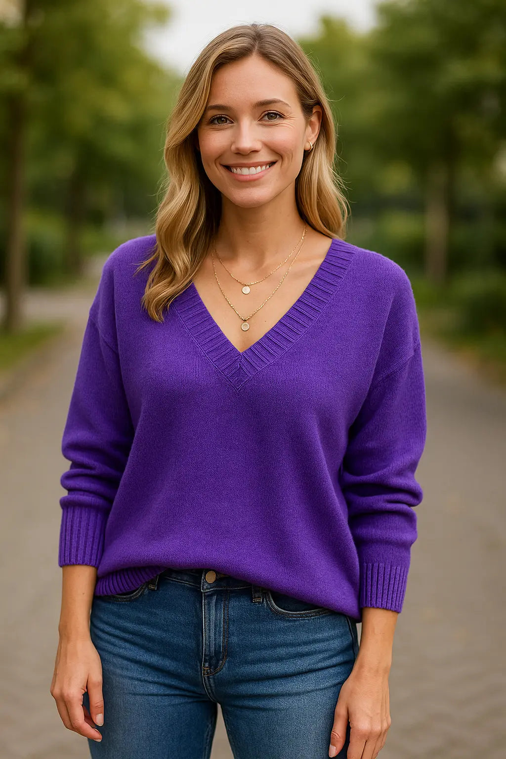 Dames Casual Gebreide Trui, Loszittende Trui Met Lange Mouwen, Winter Vintage Gebreide Top | VIQA VIQA© NEDERLAND