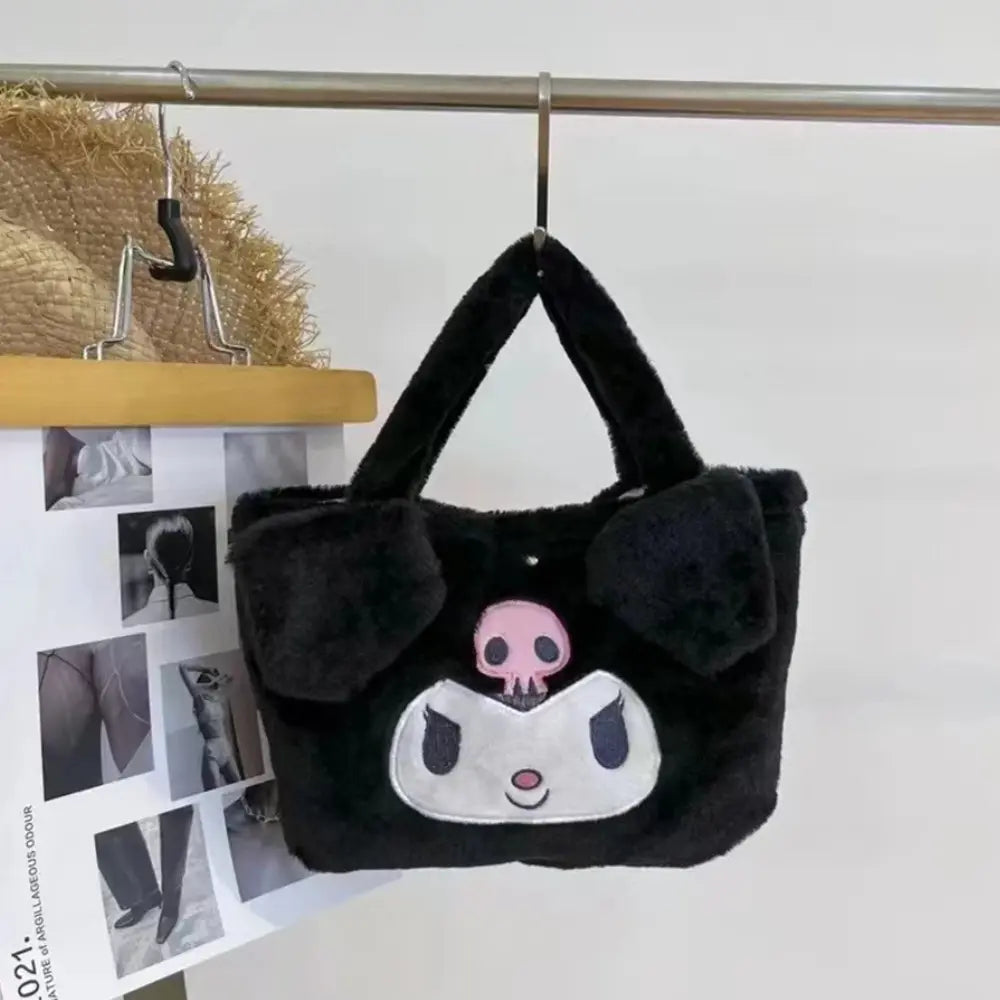 Dames Pluche Draagtas VIQA© NEDERLANDZwart