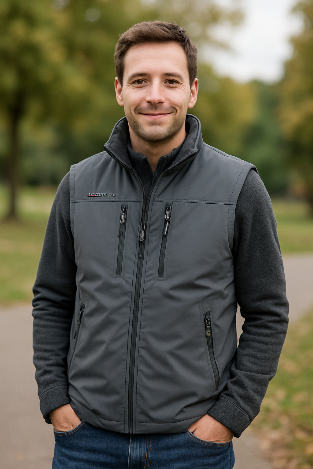 Heren Gilet Vest, Winddicht Warm Pluche Outdoor Sporten Casual Herfst En Winter Jas | VIQA VIQA© NEDERLAND