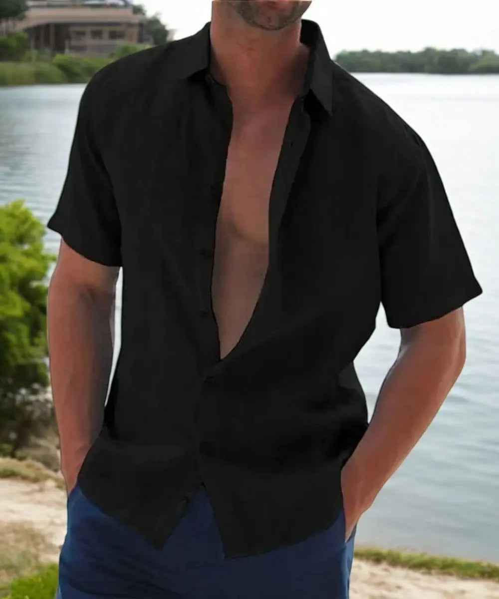 Brett Heren Comfort Overhemd VIQA© NEDERLANDZwart-2XL