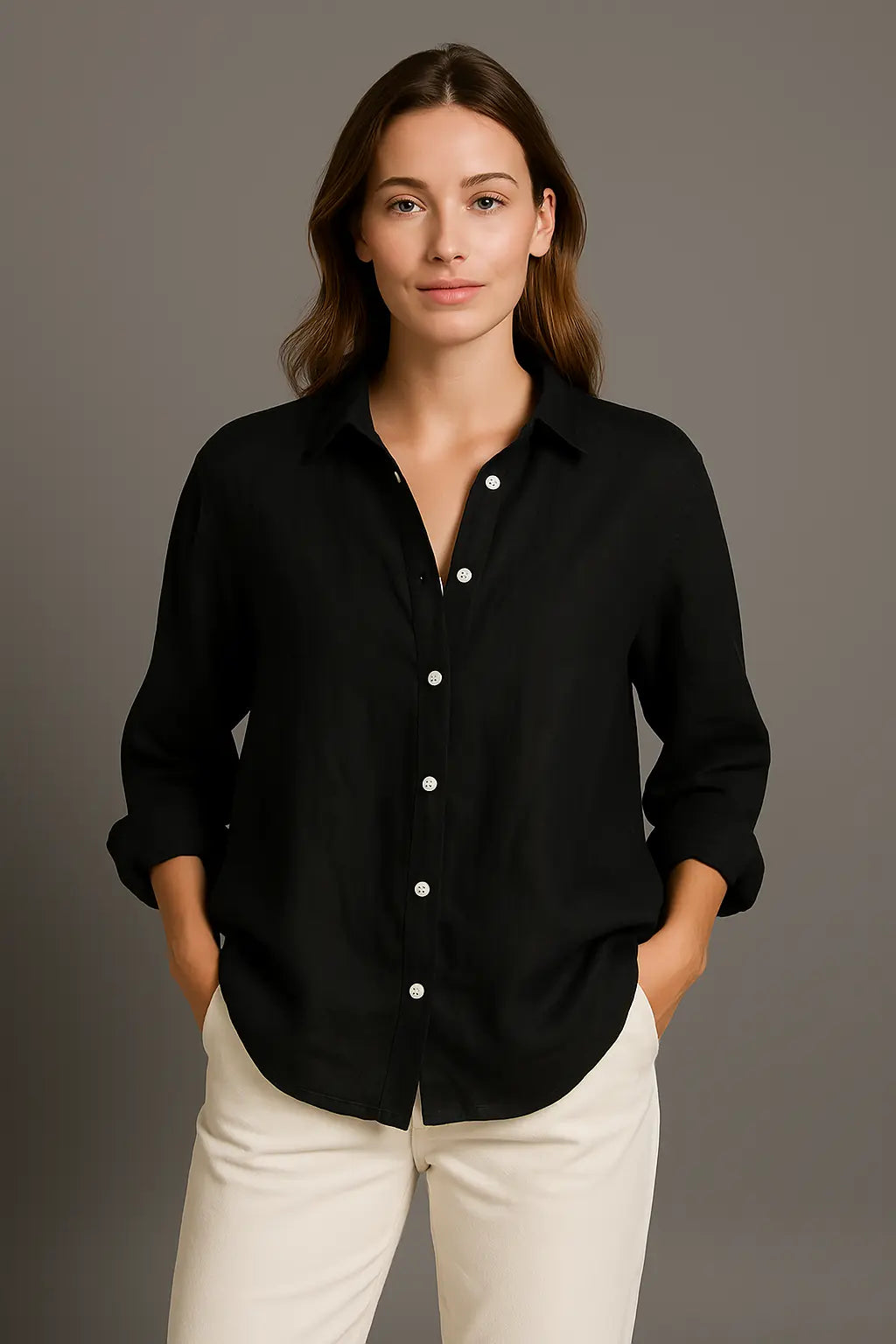 Gabriella Comfort Zomer Blouse VIQA© NEDERLANDZwart-2XL