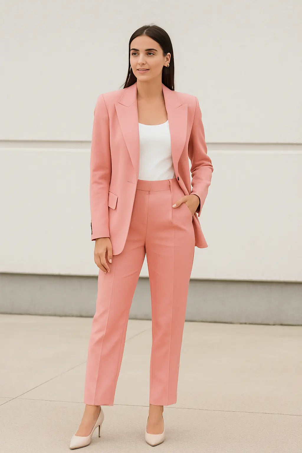 Casual Blazer Voor Dames, Colbert Met Lange Mouwen En Effen Kleur, Knoopsluiting Voor Kantoor, Werkkleding Top | VIQA VIQA© NEDERLAND