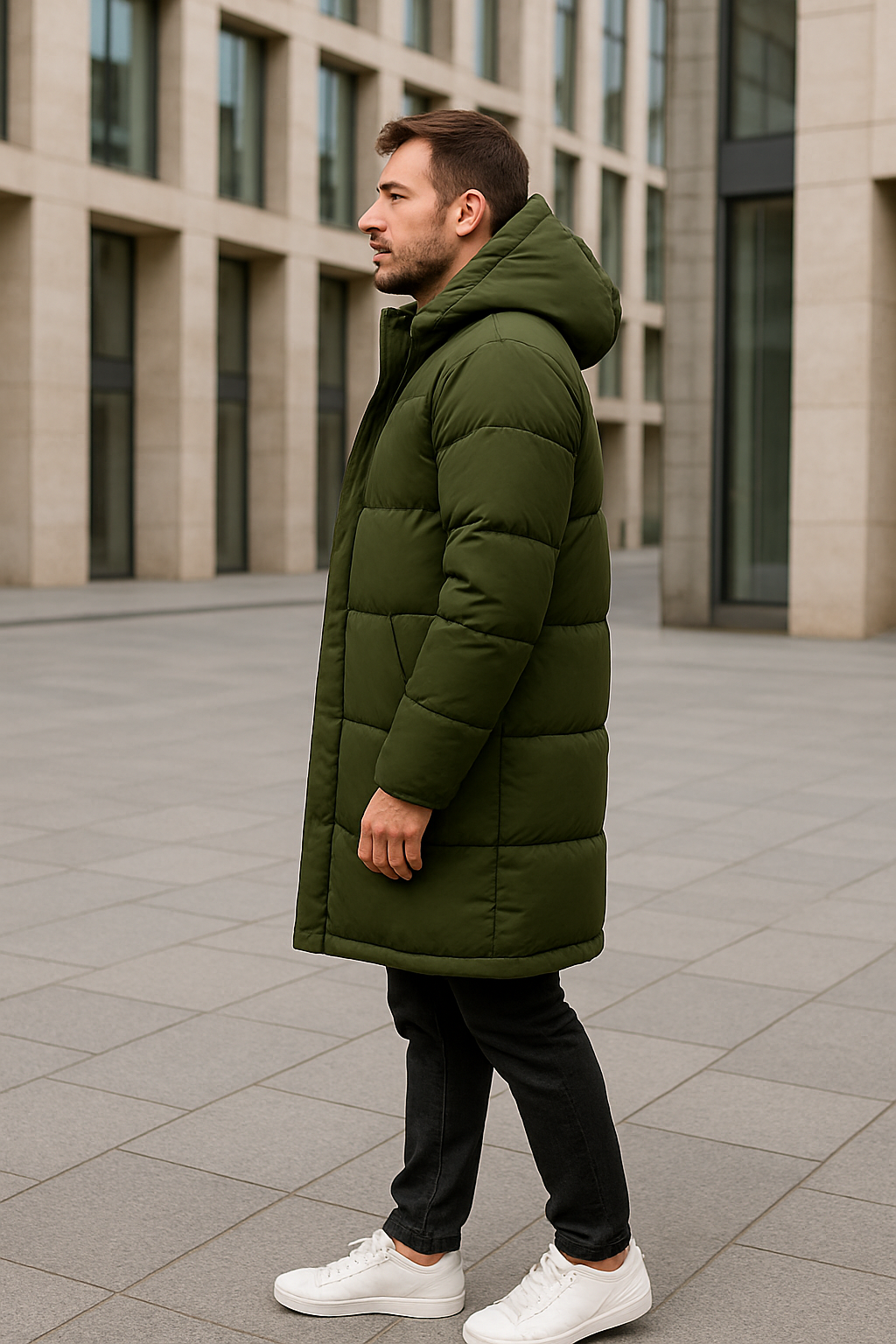 Heren Lange Parka Puffer Jas, Dikke Winter Warme Donsjas Streetwear | VIQA VIQA© NEDERLAND