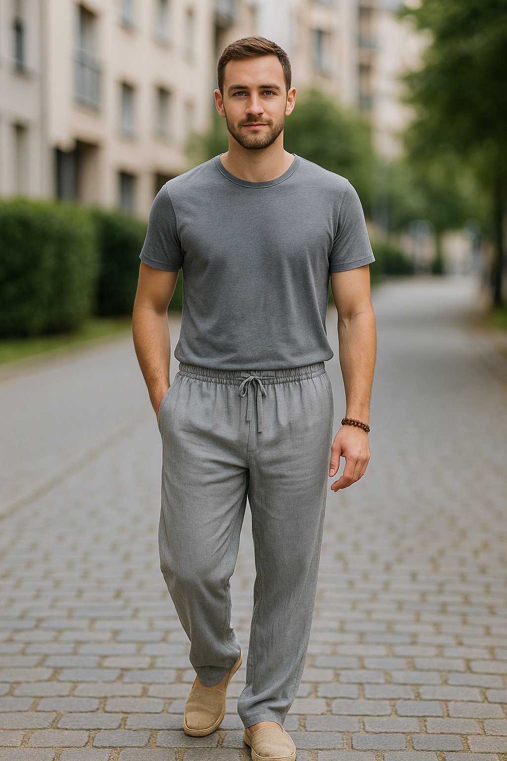 Herenbroek Met Rechte Pijpen, Lichtgewicht Ademende Casual Strandbroek | VIQA VIQA© NEDERLAND