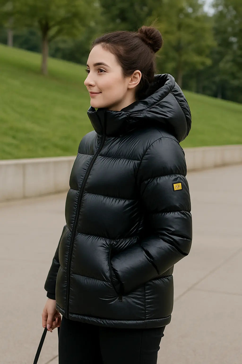 Dames Parka Winter Donsjack, Wit Eendendons Jas met Capuchon, Sneeuwkleding | VIQA VIQA© NEDERLAND