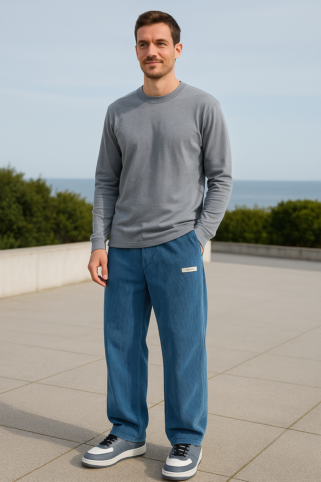 Heren Wijde Sweatpants, Losse Pasvorm Lange Broek Met Middelhoge Taille, Lichtgewicht Casual Stijl | VIQA VIQA© NEDERLAND