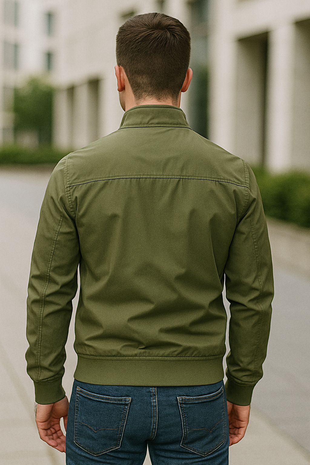 Bomberjack Voor Heren, Effen Slim Pasvorm Casual Bomberjack, Herfstjas Met Opstaande Kraag | VIQA VIQA© NEDERLAND