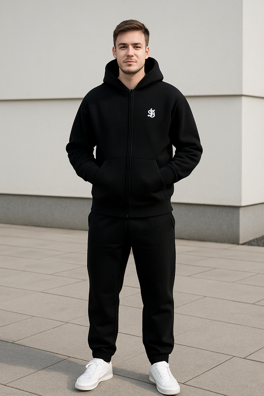 Heren Y2K Trainingspak Set, Geborduurde Rits Hoodie en Joggingbroek, Casual Harajuku Set | VIQA VIQA© NEDERLAND