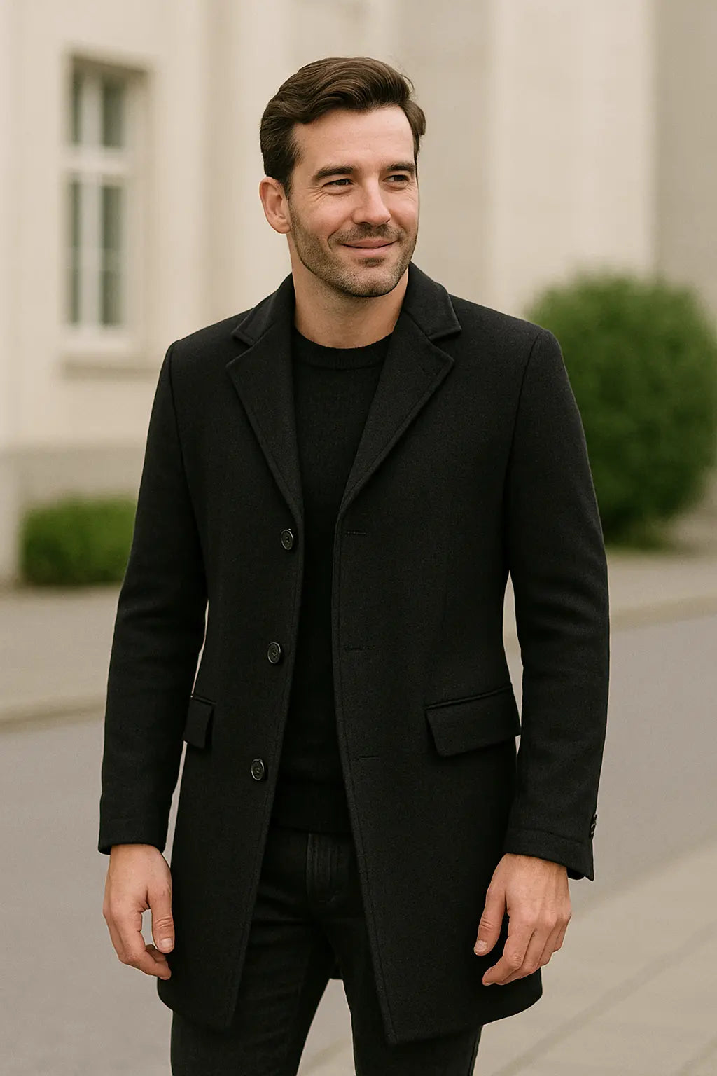 Casual Trenchcoat Voor Heren, Lange, Enkelrijige Jas In Effen Kleur, Lichtgewicht Modieuze Bovenkleding | VIQA VIQA© NEDERLAND