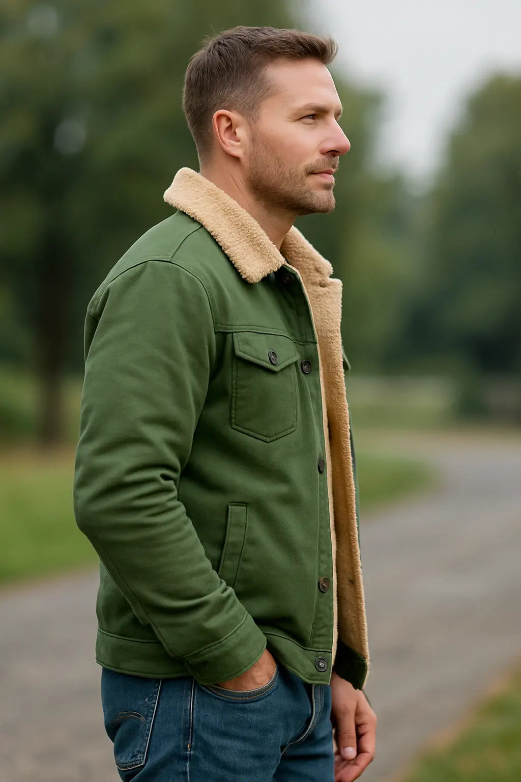 Heren Winterjas, Dikke Fluwelen Voering, Effen Kleur, Revers, Buitenkleding Met Zakken | VIQA VIQA© NEDERLAND