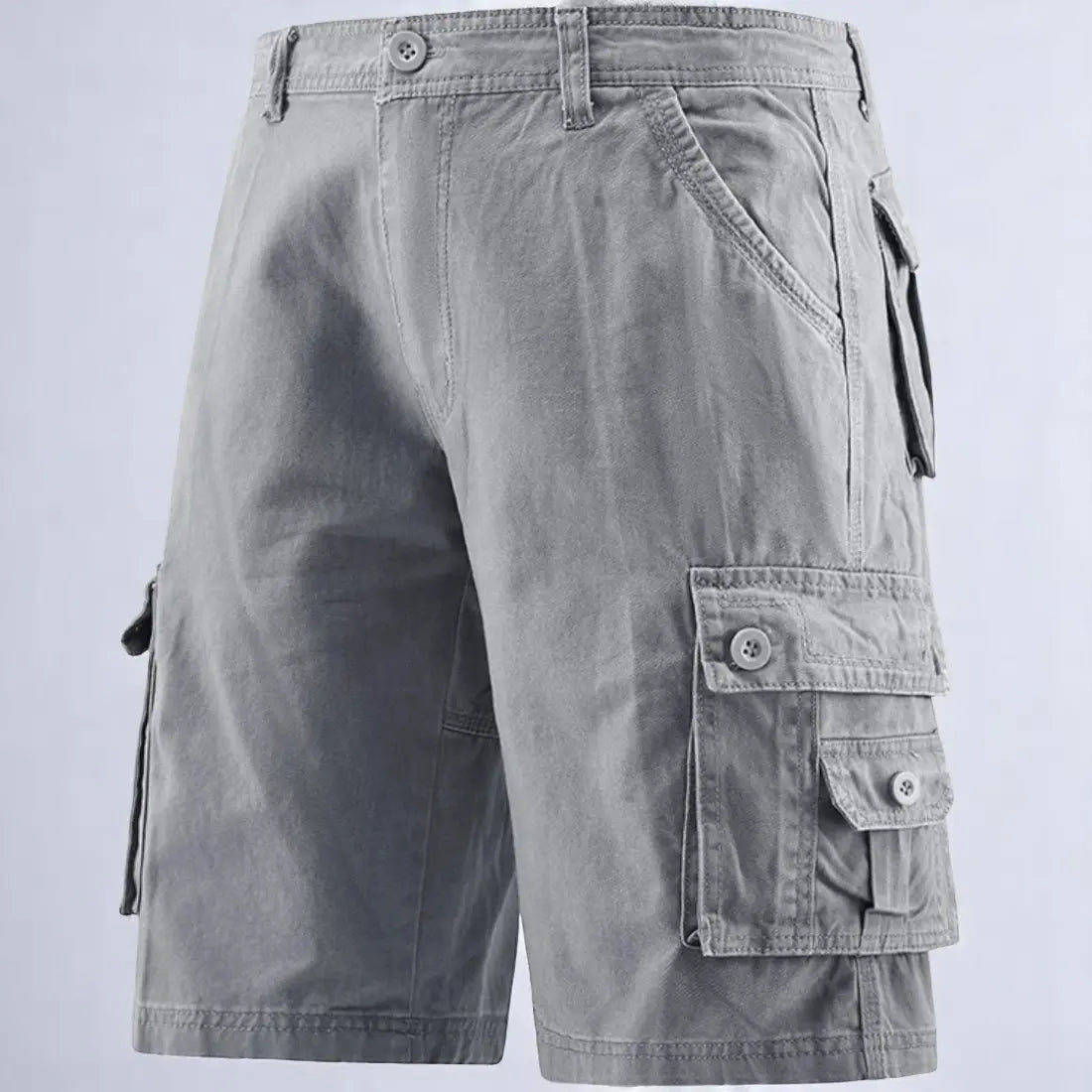 Tactische Herenshort Zomer, Meerdere Zakken Lichtgewicht Cargo, Outdoor Utility Werkkleding | VIQA VIQA© NEDERLANDGrijs-2XL