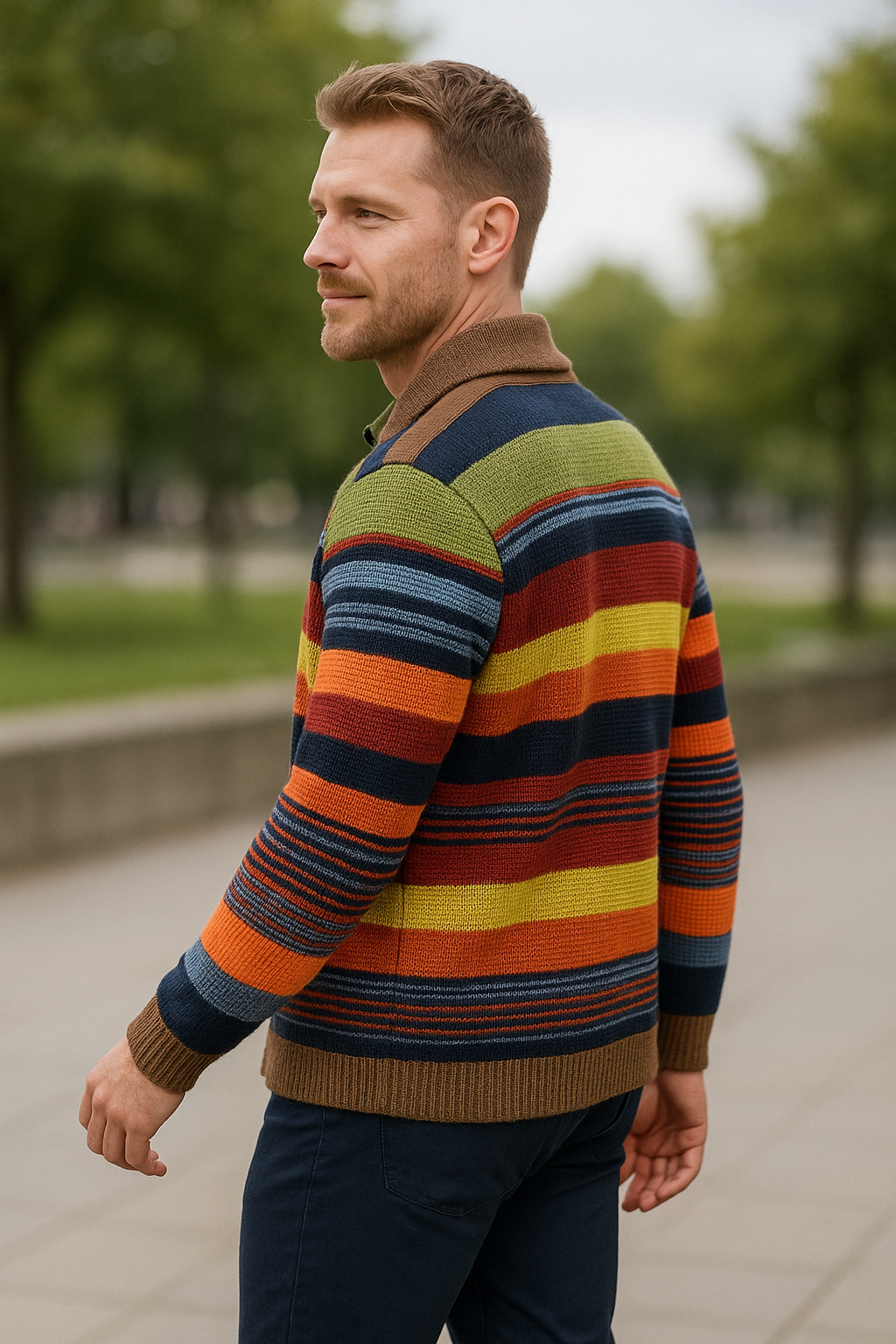 Heren Trui Met V-Hals, Slim Pasvorm, Kabelbreisel, Merinowol, Patchwork, Lange Mouwen | VIQA VIQA© NEDERLAND