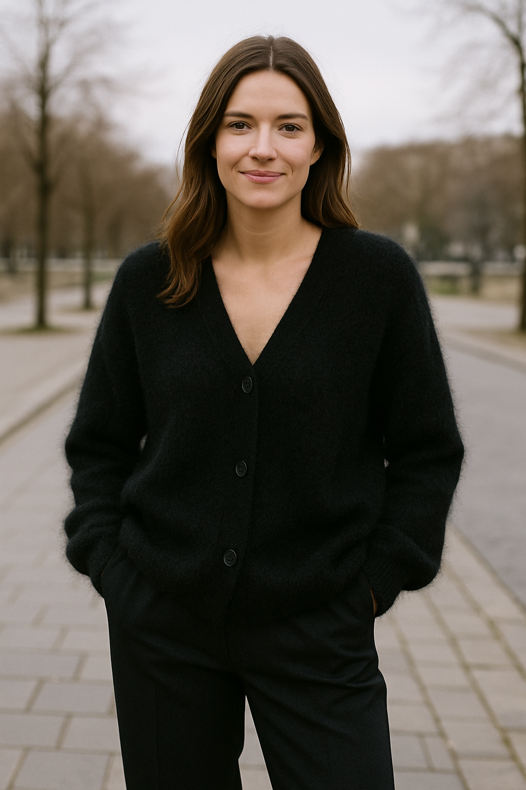 Damesvest Met V-Hals, Gebreide Trui Jas Met Lange Mouwen En Knopen, Casual Effen Jas | VIQA VIQA© NEDERLAND