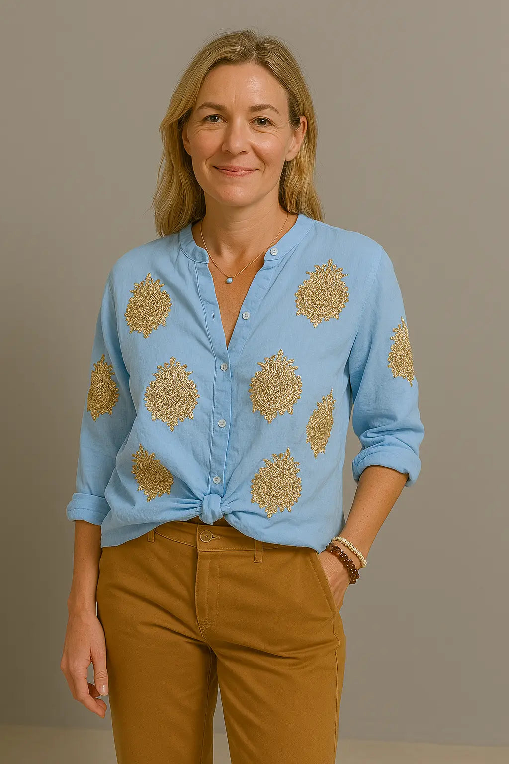 Pam Dames Zommer Blouse VIQA© NEDERLANDBlauw-2XL