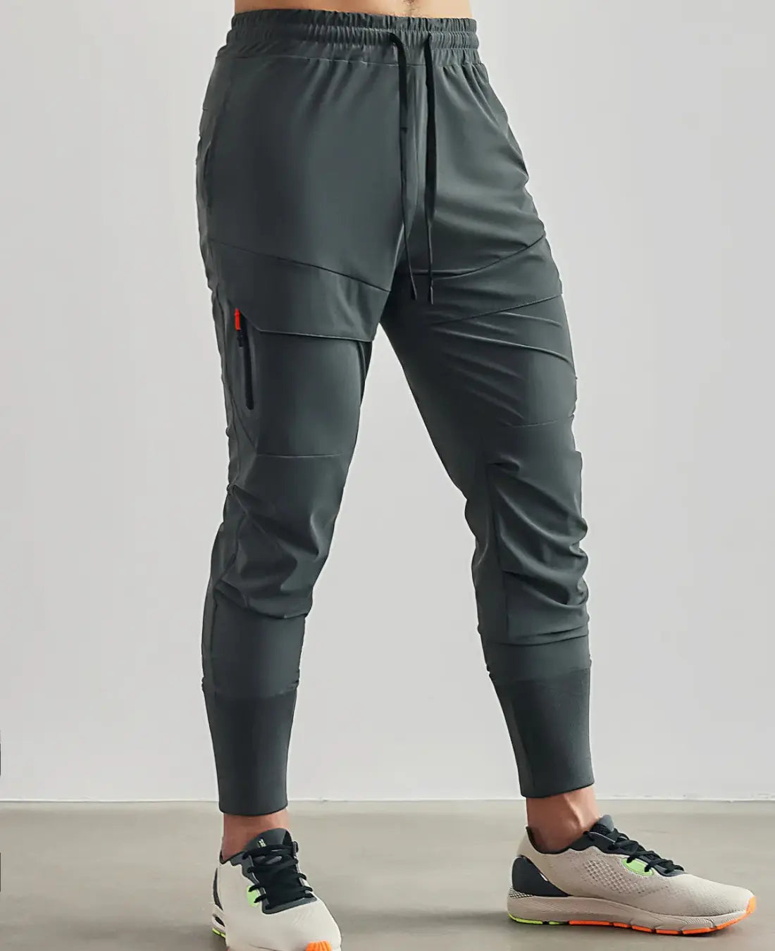 Heren Actieve Stretch Joggingbroek VIQA© NEDERLANDDonkergrijs-2XL