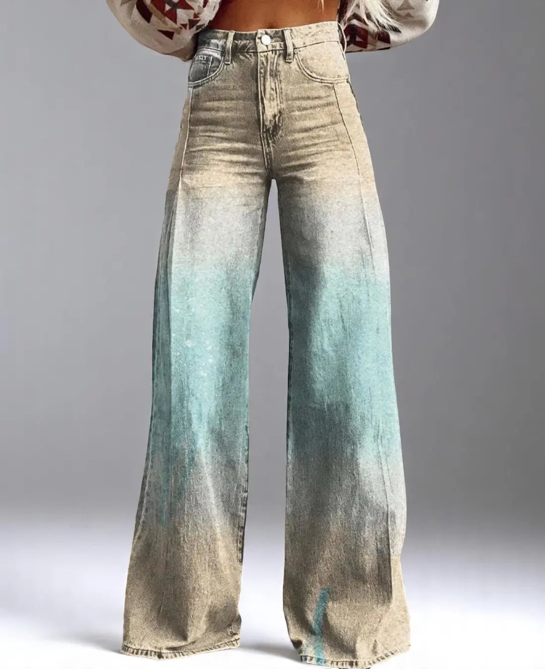 Nora Dames Lange Broek Met Hoge Taille VIQA© NEDERLANDWit-2XL