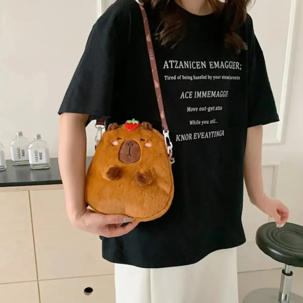 Grote Capibara Pluche Schoudertas VIQA© NEDERLAND3