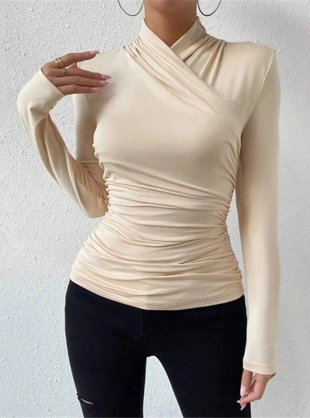 Anna Gekruist Overhemdblouse VIQA© NEDERLAND