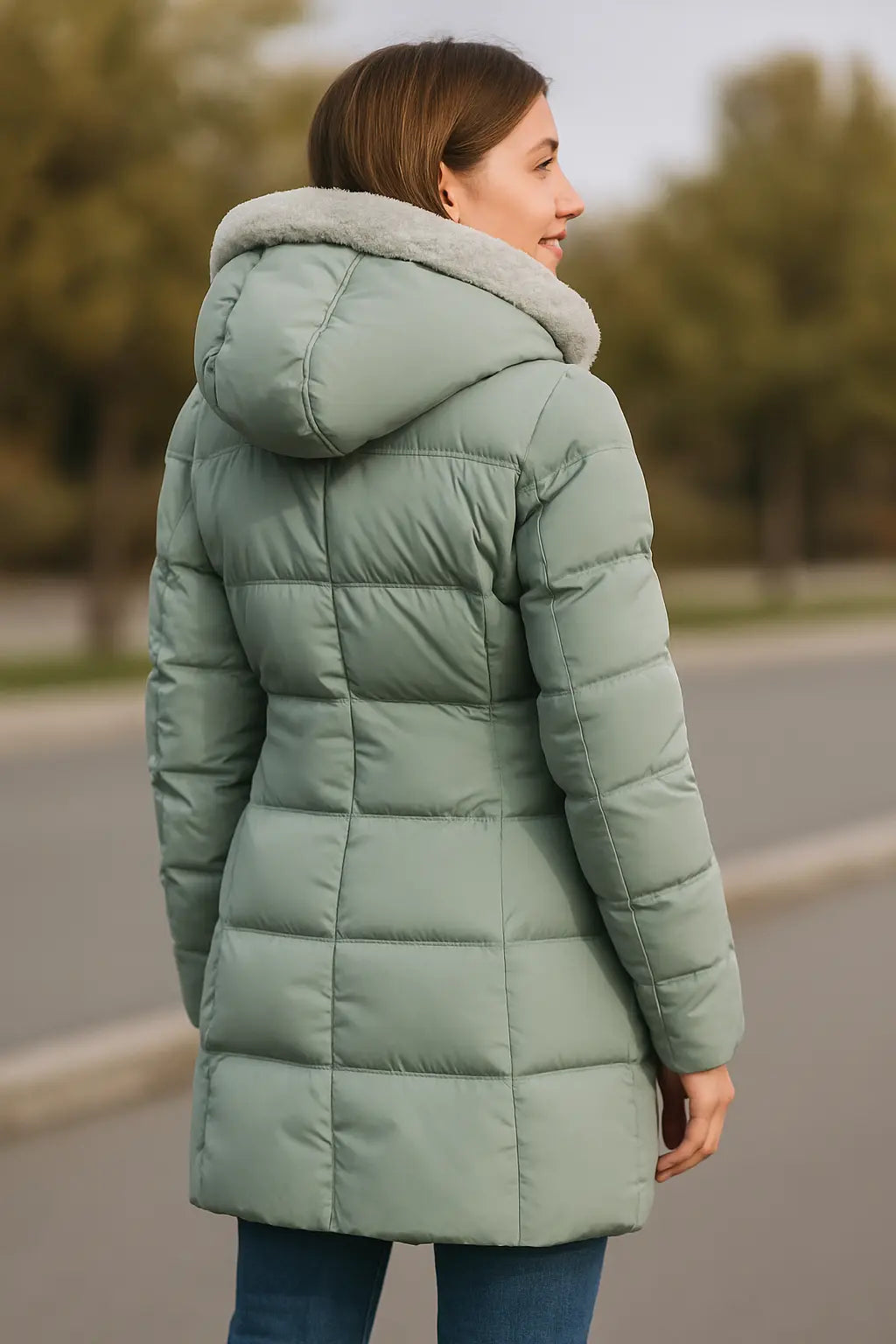 Dameswinterjas Met Capuchon, Dikke Warme Lange Jas, Elegante Gevoerde Bovenkleding | VIQA VIQA© NEDERLAND