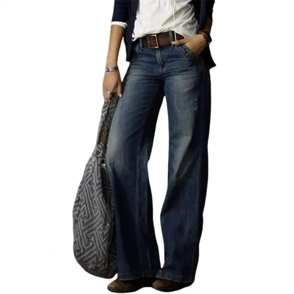 Damesjeans Met Mid Waist Retro Multipocke VIQA© NEDERLAND