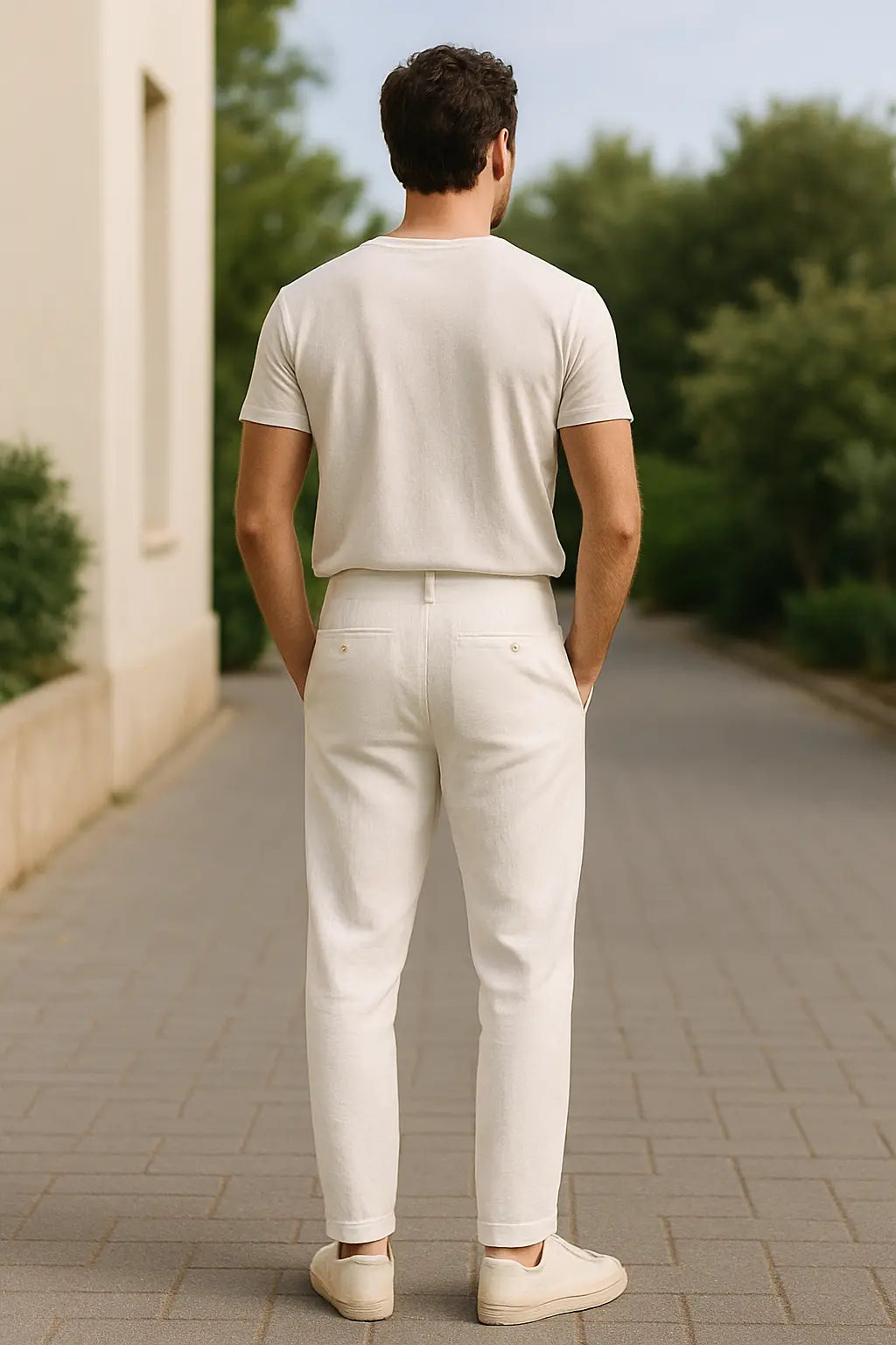 Rechte Broek Voor Heren, Casual Losvallende Broek, Ademend Voor Dagelijks Gebruik Met Zakken | VIQA VIQA© NEDERLAND