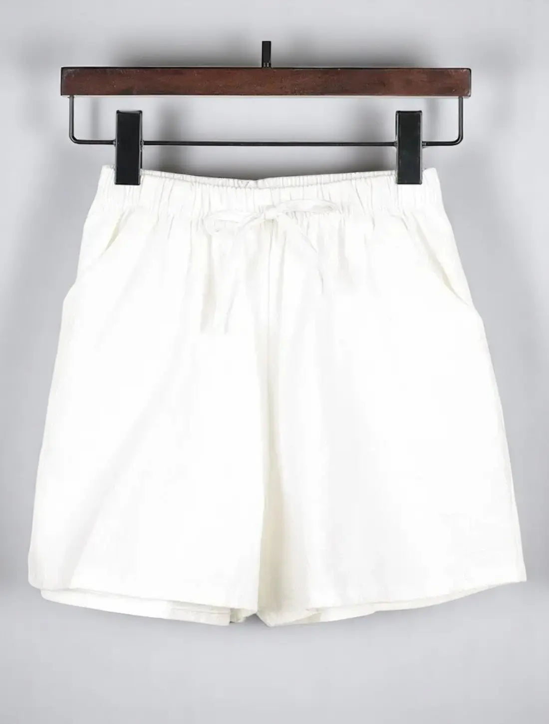 Dames Shorts Linnen, Lichtgewicht Zomer Casual Fit, Ademend Korte Broek | VIQA VIQA© NEDERLANDWit-XL