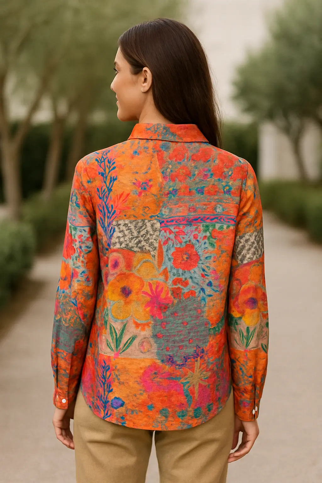 Dames Lange Mouwen Shirt, Losjes Fit Casual Top, Lichtgewicht En Ademend Blouse | VIQA VIQA© NEDERLAND