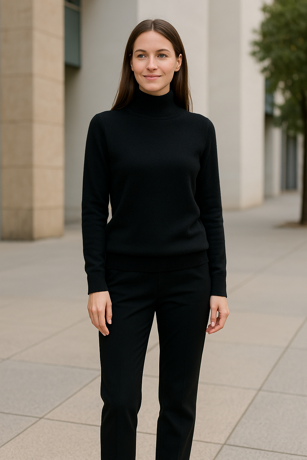 Dames Merino Wol Trui, Zacht Gebreide Mock-hals Pullover, Herfst Winter Casual Basic Top | VIQA VIQA© NEDERLAND