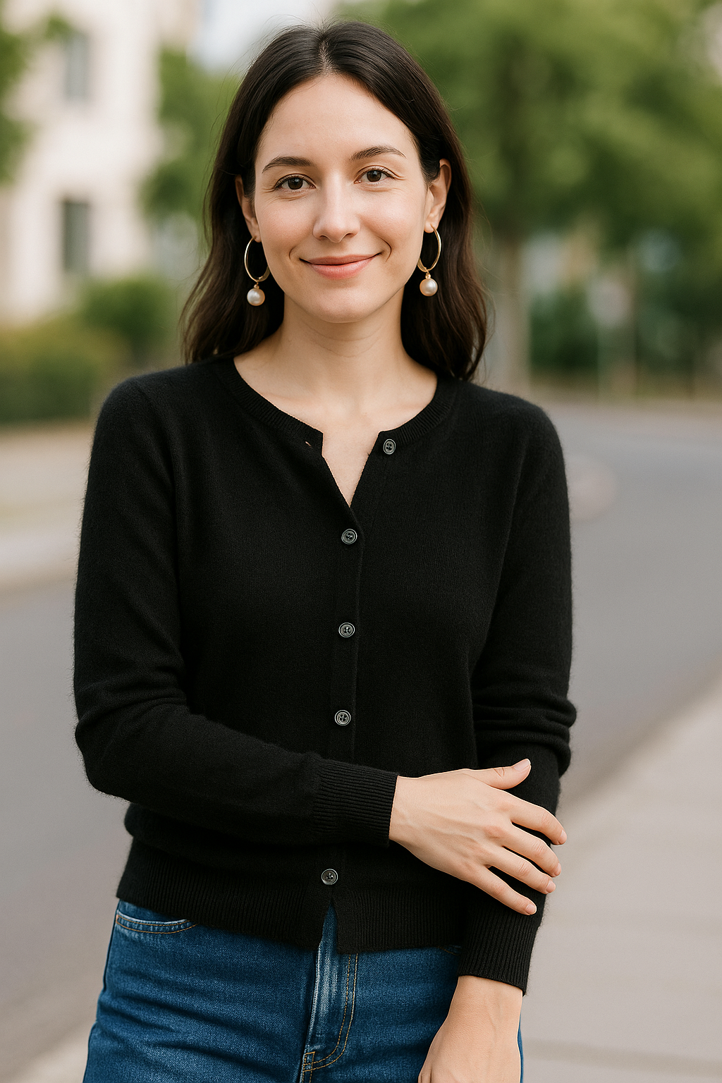 Dames Merinowollen Kardigan, Chique Zachte Gebreide Trui Met Ronde Hals Voor Herfst En Winter | VIQA VIQA© NEDERLAND