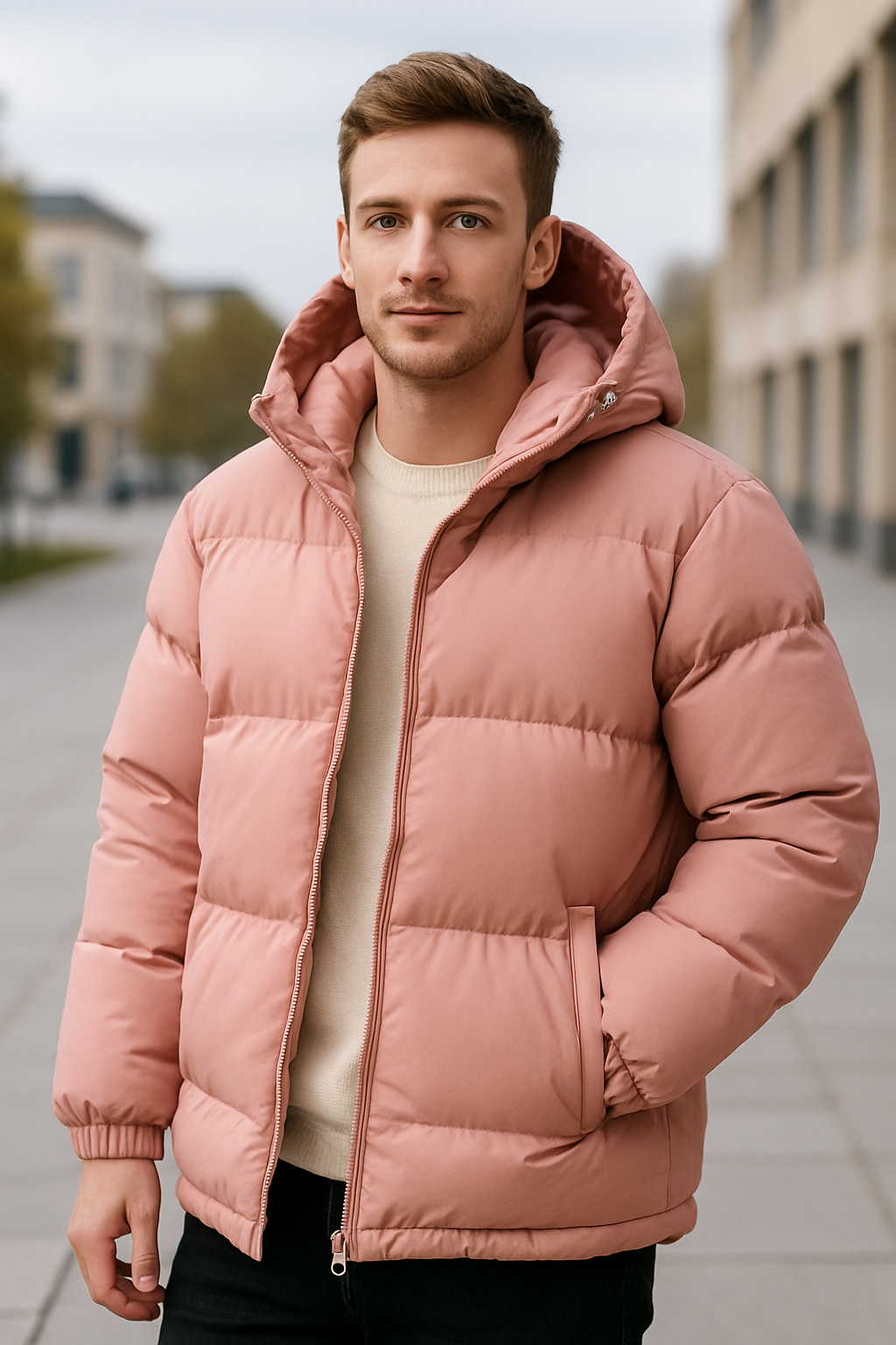 Heren Pufferjas, Dikke Warme Jas Met Capuchon, Winter Losse Broodstijl Bovenkleding | VIQA VIQA© NEDERLAND