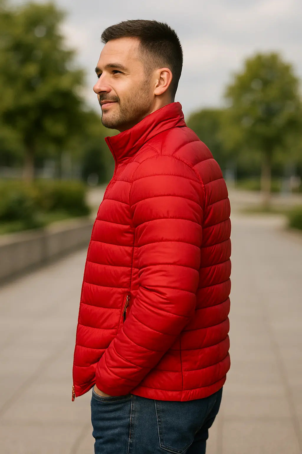 Heren Winter Puffer Jas, Dikke Gevoerde Donzen Jas, Warme Casual Windjack Met Kraag | VIQA VIQA© NEDERLAND