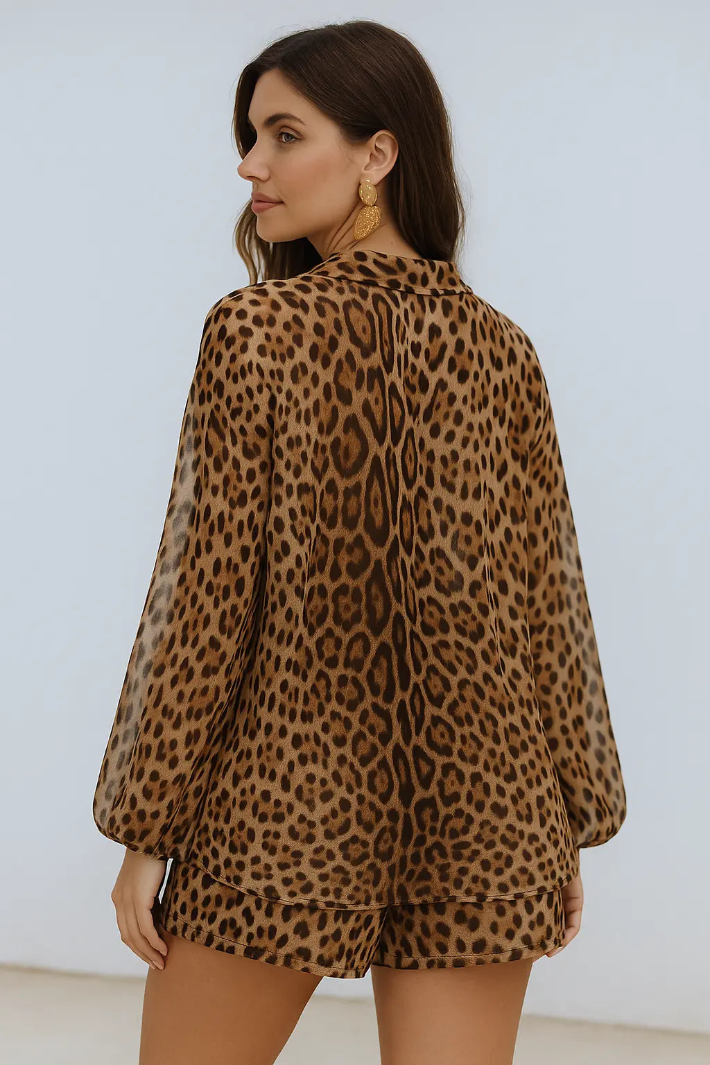 Damesset Twee-Delig, Gedrukt Shirt Met Lange Mouwen En Elastische Taillebroek, Zomer Outfit | VIQA VIQA© NEDERLAND