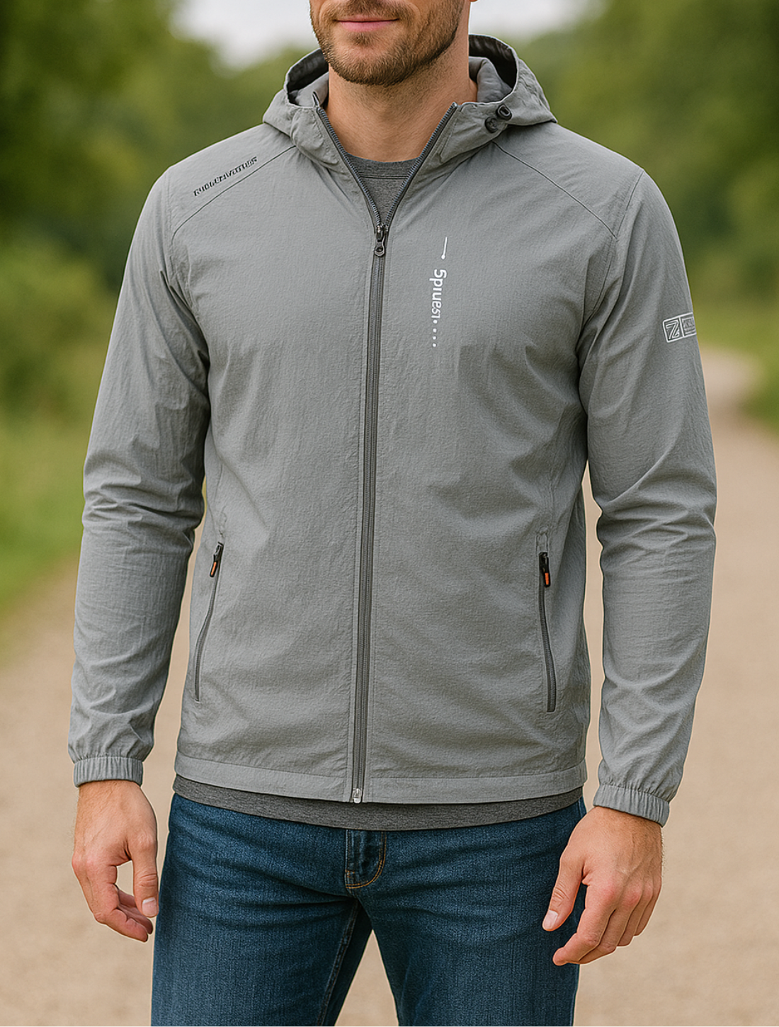 Heren Zomer Sneldrogend Windjack Met Capuchon, Lichtgewicht Outdoor Wandel- en Fietsjack | VIQA VIQA© NEDERLAND