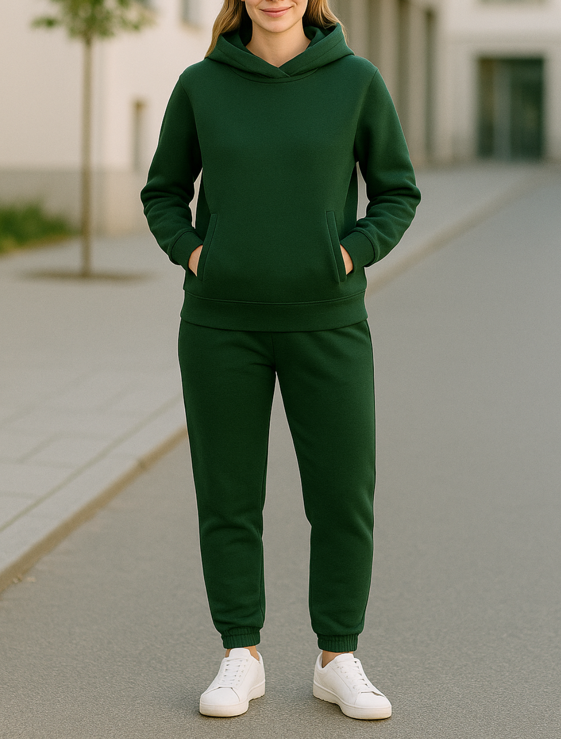 Dames Casual Tweedelige Hoodie en Sweater Broek Set, Verdikte Lange Mouwen Outfit | VIQA VIQA© NEDERLAND