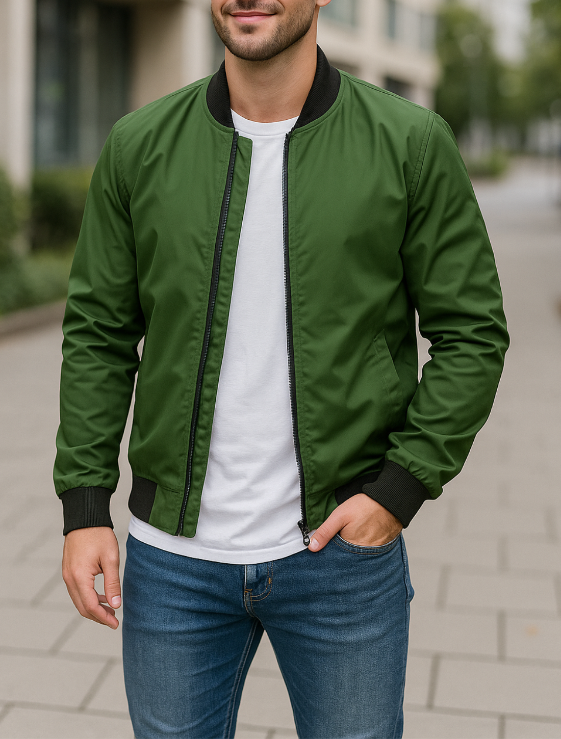 Heren Pilotenjack, Casual Bomberjack Met Ritssluiting Voor Winter- En Herfst Streetwear | VIQA VIQA© NEDERLAND