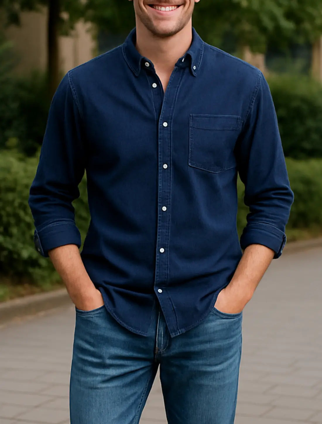 Zomerbroeken Voor Heren, ademende Losse Rechte Broeken, Effen Kleuren Casual Streetwear | VIQA VIQA© NEDERLANDBlauw / 2XL