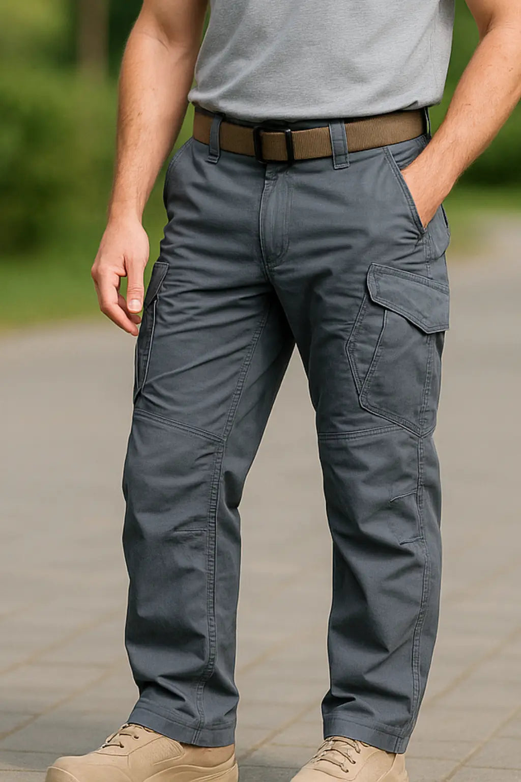Heren Tactische Cargo Broek, Outdoor Wandelen Militaire Joggers, Multi-Zak Combat Broek | VIQA VIQA© NEDERLANDGrijs / 2XL