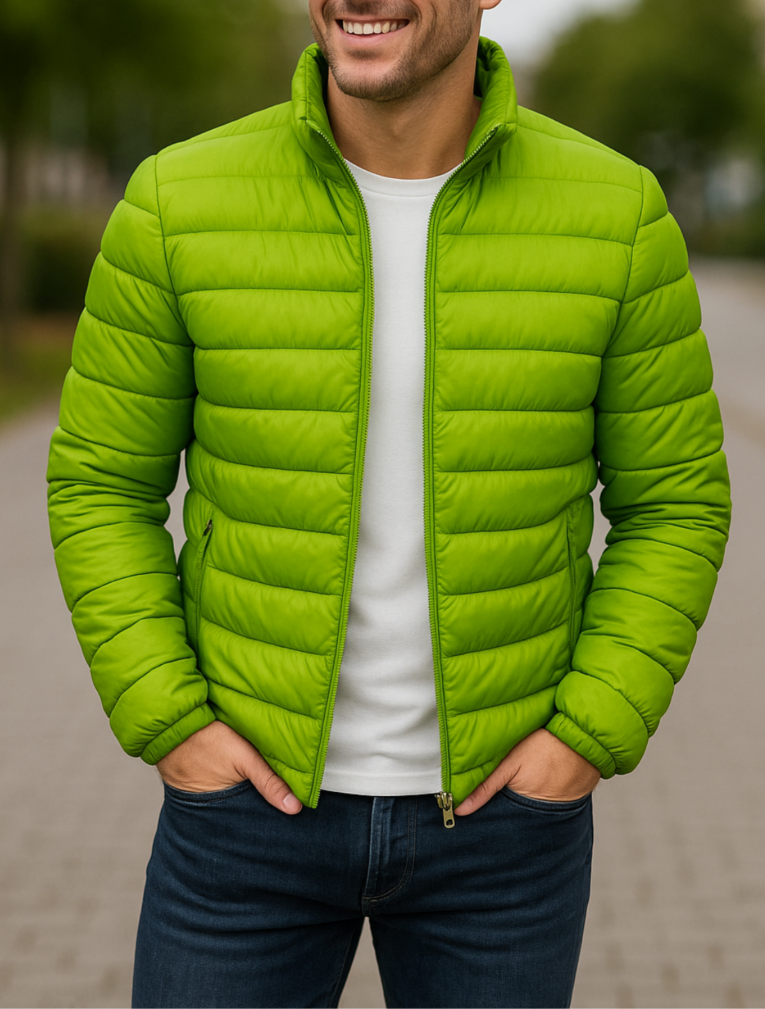 Heren Winter Gewatteerde Donsjas, Dikke Warme Staande Kraag Casual Windjack | VIQA VIQA© NEDERLAND