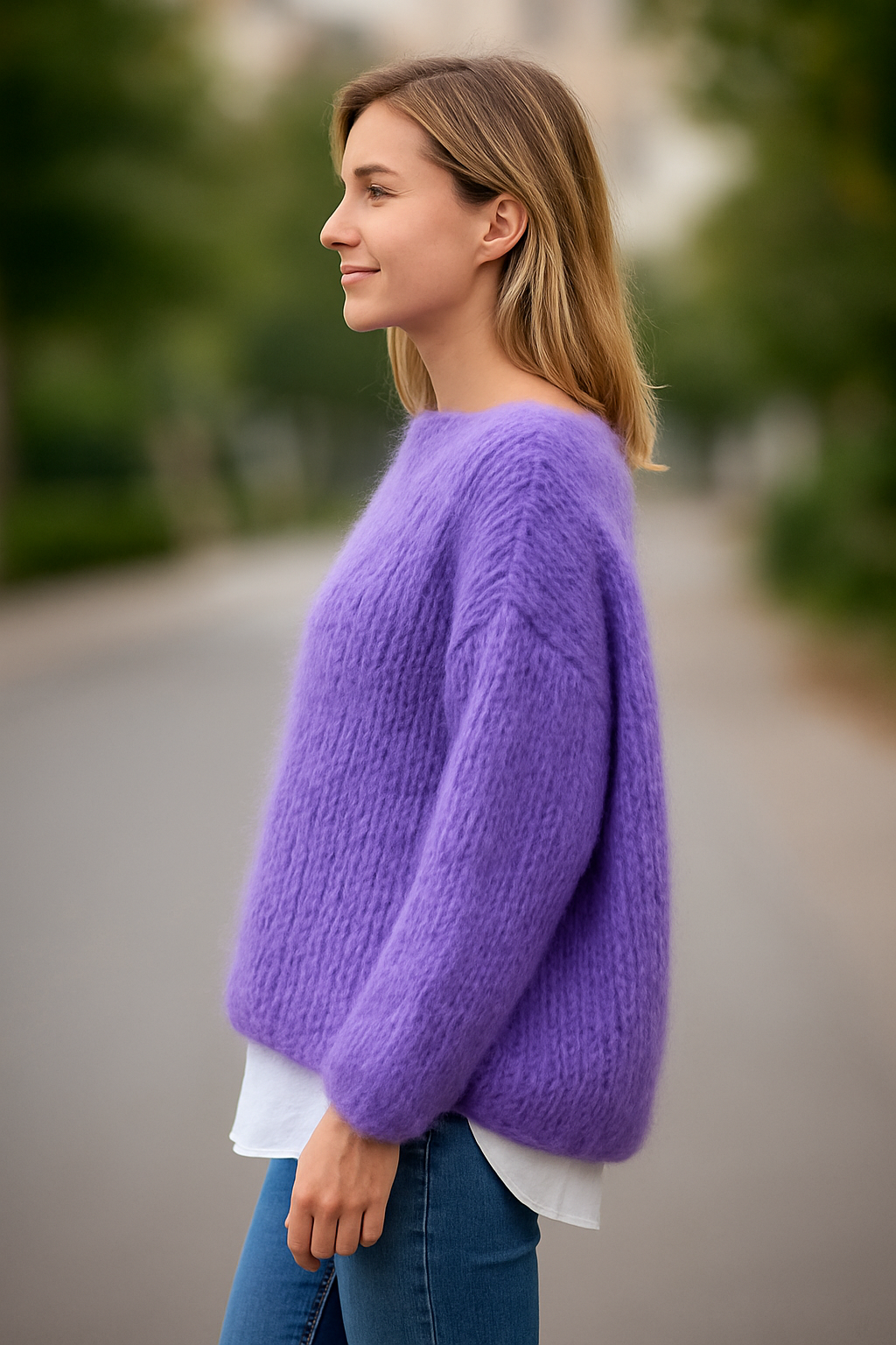 Gebreide Trui Voor Dames, Losvallend Model Met Lange Mouwen, Ronde Hals, Casual, Effen Kleur | VIQA VIQA© NEDERLAND