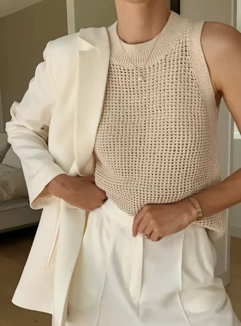 Lucie Zomer Gebreide Tanktop VIQA© NEDERLAND