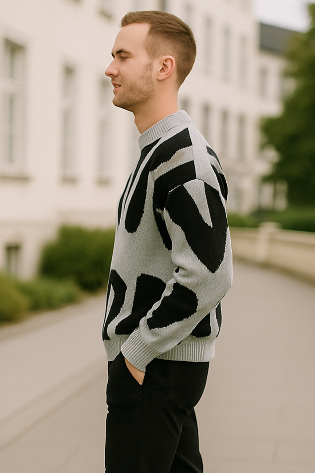 Heren Gebreide Trui, Casual Losse Ronde Hals, Herfst Winter Lange Mouwen Gebreide Top | VIQA VIQA© NEDERLAND